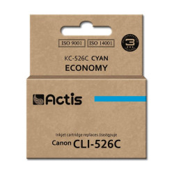 Tusz ACTIS KC-526C (zamiennik Canon CLI-526C; Standard; 10 ml; niebieski)'