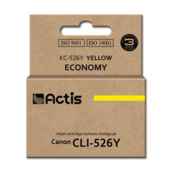 Tusz ACTIS KC-526Y (zamiennik Canon CLI-526Y; Standard; 10 ml; żółty)'