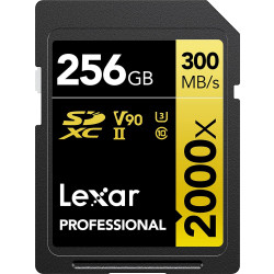 Lexar SDXC 256GB Professional 2000x UHS-II U3 ( 260/300 MB/s )'
