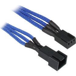 BitFenix 3-Pin przedłużacz 90cm - sleeved - niebiesko czarny'
