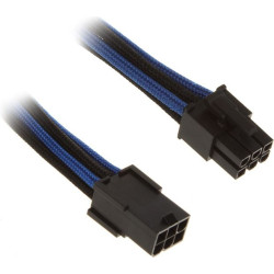 BitFenix 6-Pin PCIe przedłużacz 45cm - sleeved - czarno niebieski'