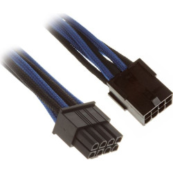 BitFenix 8-Pin PCIe przedłużacz 45cm - sleeved - czarno niebiesko czarny'