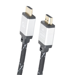 Kabel GEMBIRD Seria Select Plus CCB-HDMIL-1M (HDMI M - HDMI M; 1m; kolor czarny)'