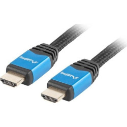 Kabel Lanberg Premium CA-HDMI-20CU-0030-BL (HDMI M - HDMI M; 3m; kolor czarny)'