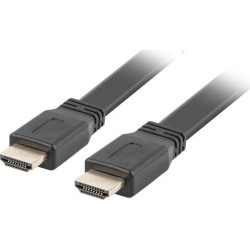 Kabel Lanberg CA-HDMI-21CU-0010-BK (HDMI M - HDMI M; 1m; kolor czarny)'