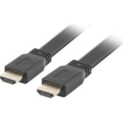 Kabel Lanberg CA-HDMI-21CU-0018-BK (HDMI M - HDMI M; 1 8m; kolor czarny)'