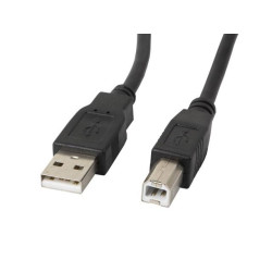 Lanberg USB-B 5.0m czarny'