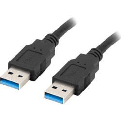 LANBERG KABEL USB-A 3.0 M/M 1M CZARNY CA-USBA-30CU-0010-BK'