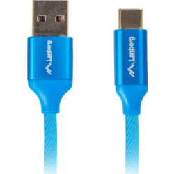 Lanberg Premium USB-C 1.0m niebieski'