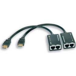 Techly 301153 Extender HDMI po skrętce UTP Cat5e/Cat6 RJ45, do 30m'