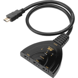 Techly 360042 Przełącznik HDMI 3x1 4K 30Hz Pigtail'