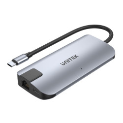 Unitek Hub USB-C 2x USB-A HDMI 4K RJ-45 PD 100W'