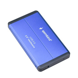 GEMBIRD OBUDOWA HDD/SSD USB 3.0 2.5  SATA  ALUMINIUM  NIEBIESKA'