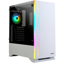 Zalman S5 WHITE ATX Mid Tower PC Case RGB fan TG'
