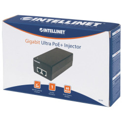 Intellinet 561235 Injector Ultra PoE+, GIGABIT RJ45, 60W, IEEE 802.3at/af/bt'