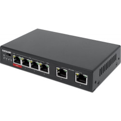 Intellinet 561686 Switch Fast Ethernet 6x RJ45 w tym 3xPoE i 1x High-Power PoE'