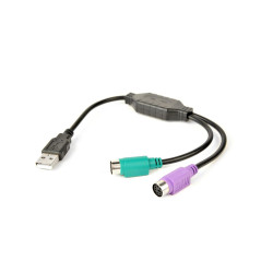 Adapter USB-PS/2 x2 Gembird 0,3 m (czarny)'