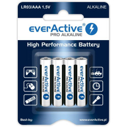 Zestaw baterii alkaliczne everActive LR034BLPA (x 4)'