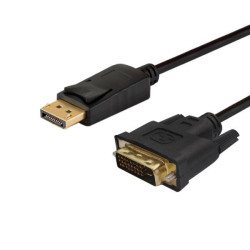 Kabel SAVIO CL-106 (DisplayPort M - DVI-D M; 1 8m; kolor czarny)'