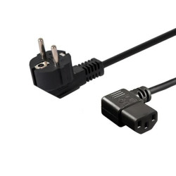 Kabel SAVIO CL-115 (C13 / IEC C13 / IEC 320 C13 M - Schuko M; 1 2m; kolor czarny)'