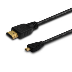 Kabel SAVIO cl-39 (HDMI M - Micro HDMI M; 1m; kolor czarny)'