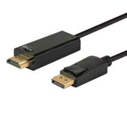 Kabel SAVIO CL-56 (DisplayPort M - HDMI Typ A; 1 5m; kolor czarny)'