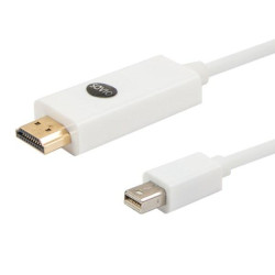 Kabel SAVIO cl-83 (Mini DisplayPort M - HDMI M; 1 8m; kolor biały)'