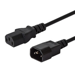 Kabel SAVIO CL-99 (C14 / IEC C14 / IEC 320 C14 M - C13 F; 1 2m; kolor czarny)'