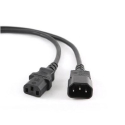 Kabel GEMBIRD PC-189-VDE-5M (C13 / IEC C13 / IEC 320 C13 - C14 ; 5m; kolor czarny)'