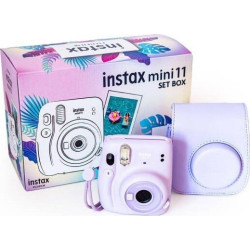 Aparat fotograficzny - Fujifilm Instax Mini 11 lilac purple + case (SMALL SET)'