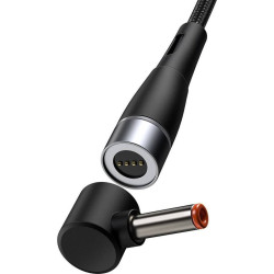 Baseus Zinc Magnetic, USB-C do wtyk DC 4x1,7mm, 100W, PD, 2m, kątowy (czarny)'