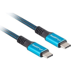 Lanberg USB-C 1.2m czarno-niebieski USB4 100W 8K 30Hz'