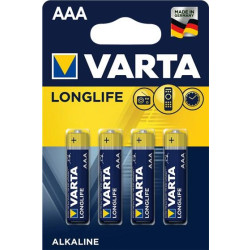 Zestaw baterii alkaliczne VARTA Longlife LR03 (AAA) (x 4)'