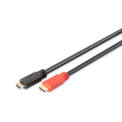 Kabel ze wzmacniaczem Assmann AK-330105-200-S (HDMI M - HDMI M; 20m; kolor czarny)'