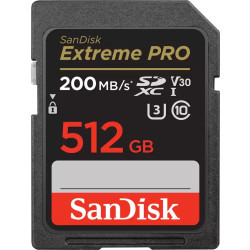 SANDISK EXTREME PRO SDXC 512GB 200/140 MB/s A2'