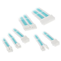 Kolink Core Adept Braided Cable Extension Kit - Brilliant White/Powder Blue'