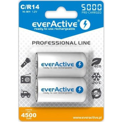 Zestaw akumulatorków everActive EVHRL14-5000 (5000mAh ; Ni-MH)'