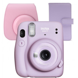 Aparat fotograficzny - Fujifilm Instax Mini 11 lilac purple + album + case (BIG SET)'