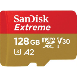SanDisk microSDXC Extreme 128GB 190/90 MB/s A2 V30 U3'