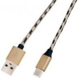 LogiLink USB-C 1.0m brązowo/czarny'