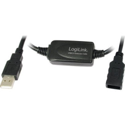 LogiLink USB 15.0m czarny'