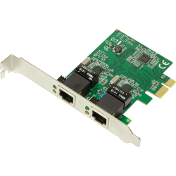 Karta sieciowa - LogiLink karta PCI Express 2x Gigabit LAN'