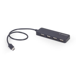 Gembird Hub USB-C 4-Portowy (czarny)'