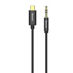 Kabel Baseus CAM01-01 (USB typu C M - Jack 3 5 mm M; 1 2m; kolor czarny)'