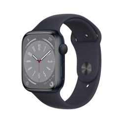 Apple Watch Series 8 GPS 41mm Midnight Aluminium Case with Midnight Sport Band'