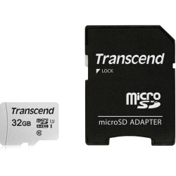 Transcend MICRO SDHC 32GB W/ADAPT/C10 TS32GUSD300S-A'