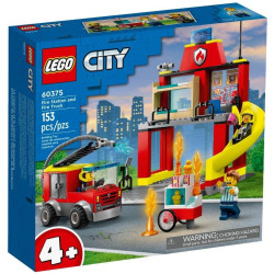 LEGO City 60375 Remiza strażacka i wóz strażacki'