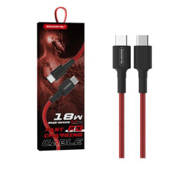SOMOSTEL KABEL TYP-C DO TYP-C 18W POWER DELIVERY SMS-BW05 RED'