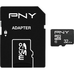 PNY Performance Plus microSDHC 32GB + Adapter SD'