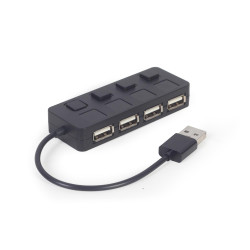Hub USB 2.0 4-Portowy Gembird (czarny)'
